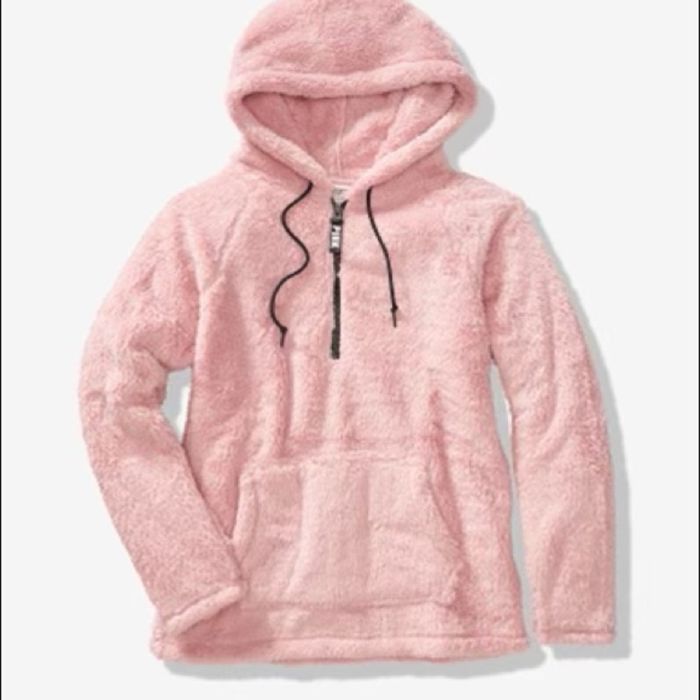 Pink teddy half-zip pullover - Picture 2 of 5